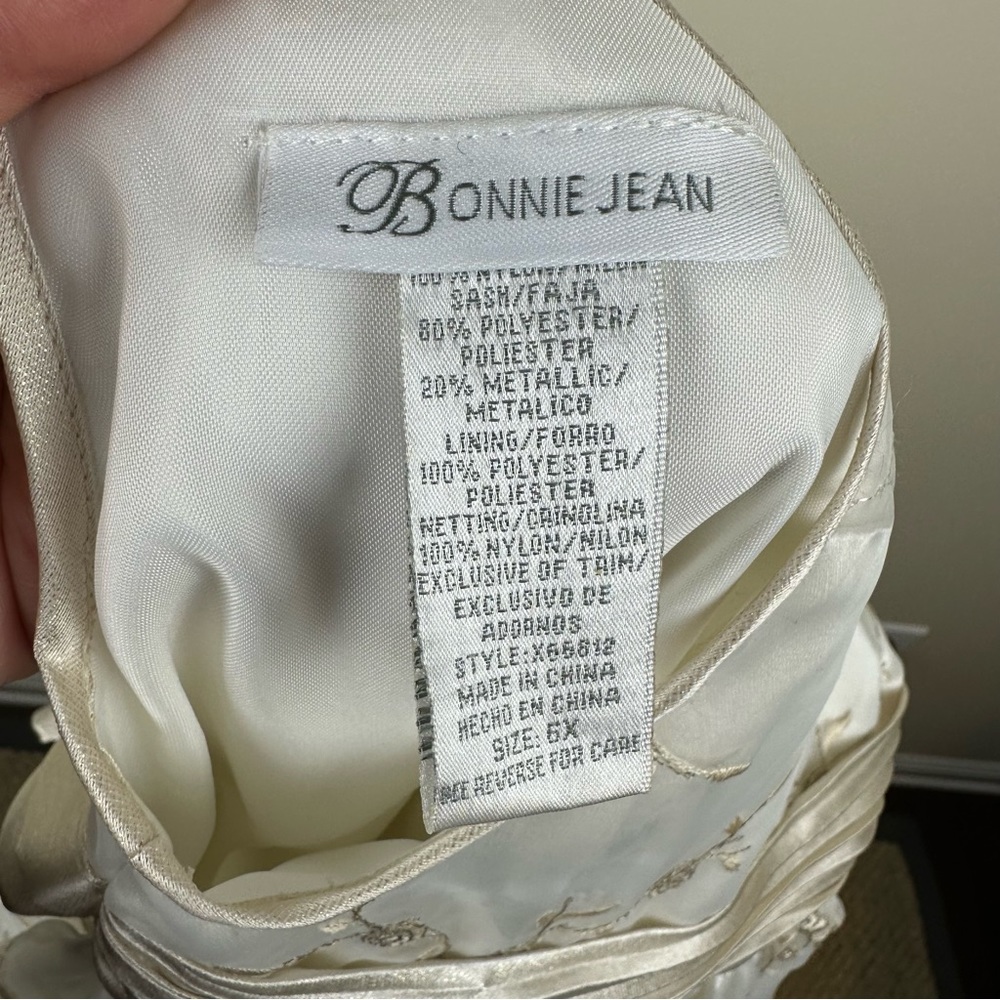 Bonnie Jean girl’s occasion embroidered dress size 6X - Picture 4 of 4